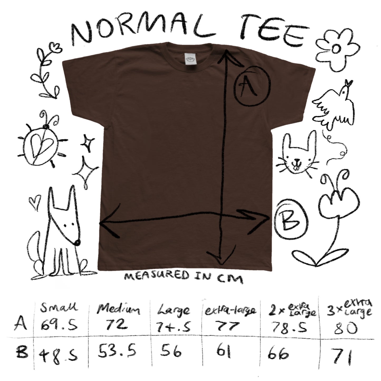 Scruffy bow dog beige tee