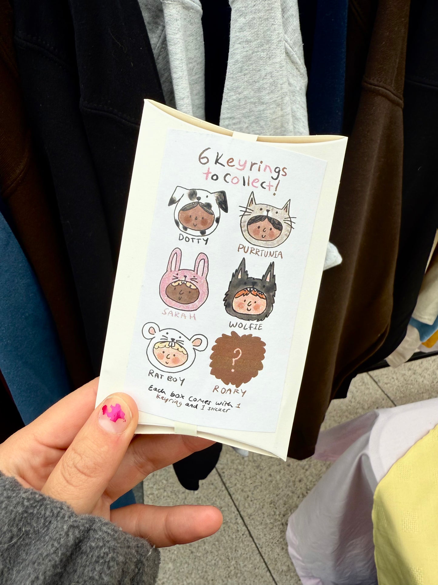 Oh Rats! Lil critters series Blind box key ring / bag charm
