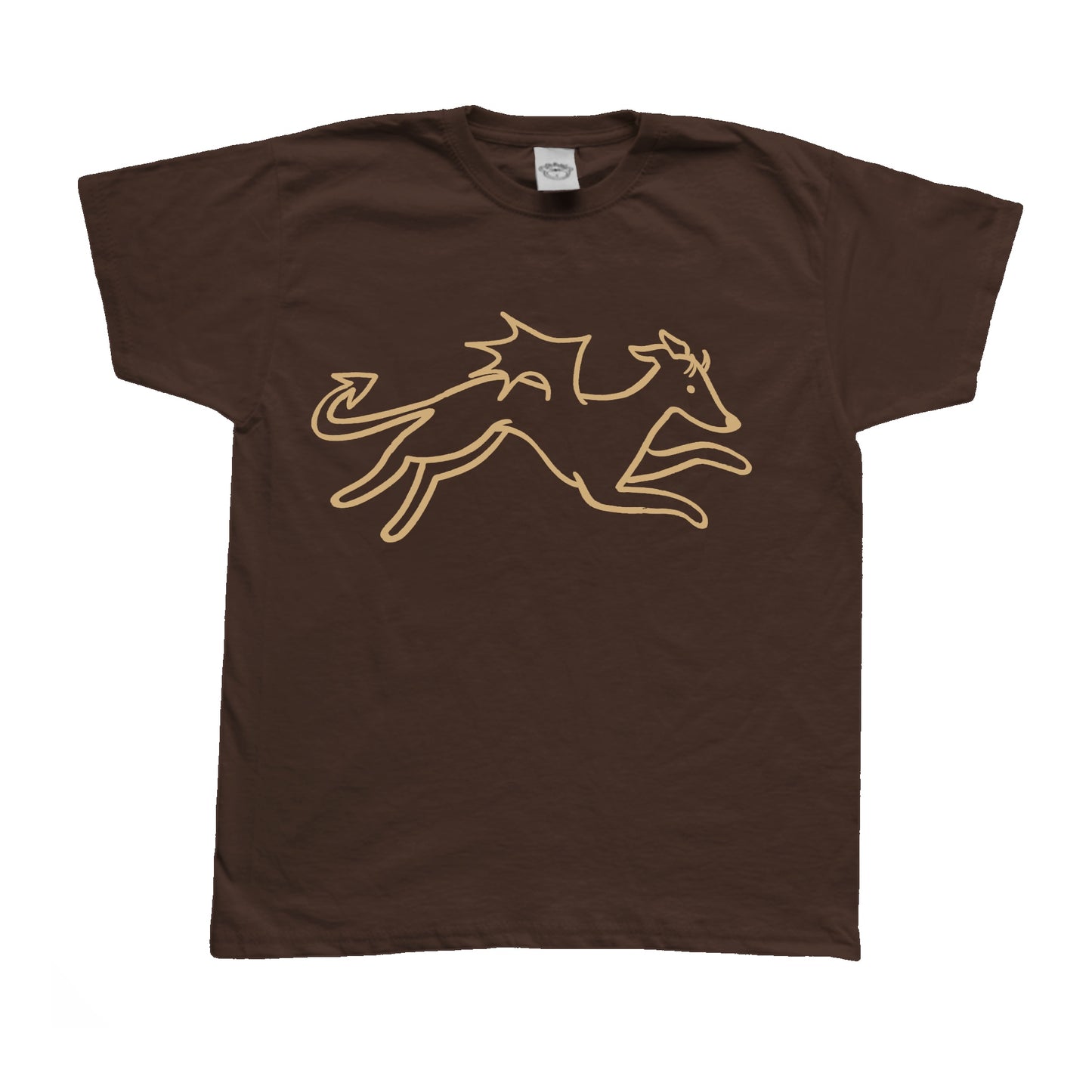 Devil dog beige on brown Baby Tee