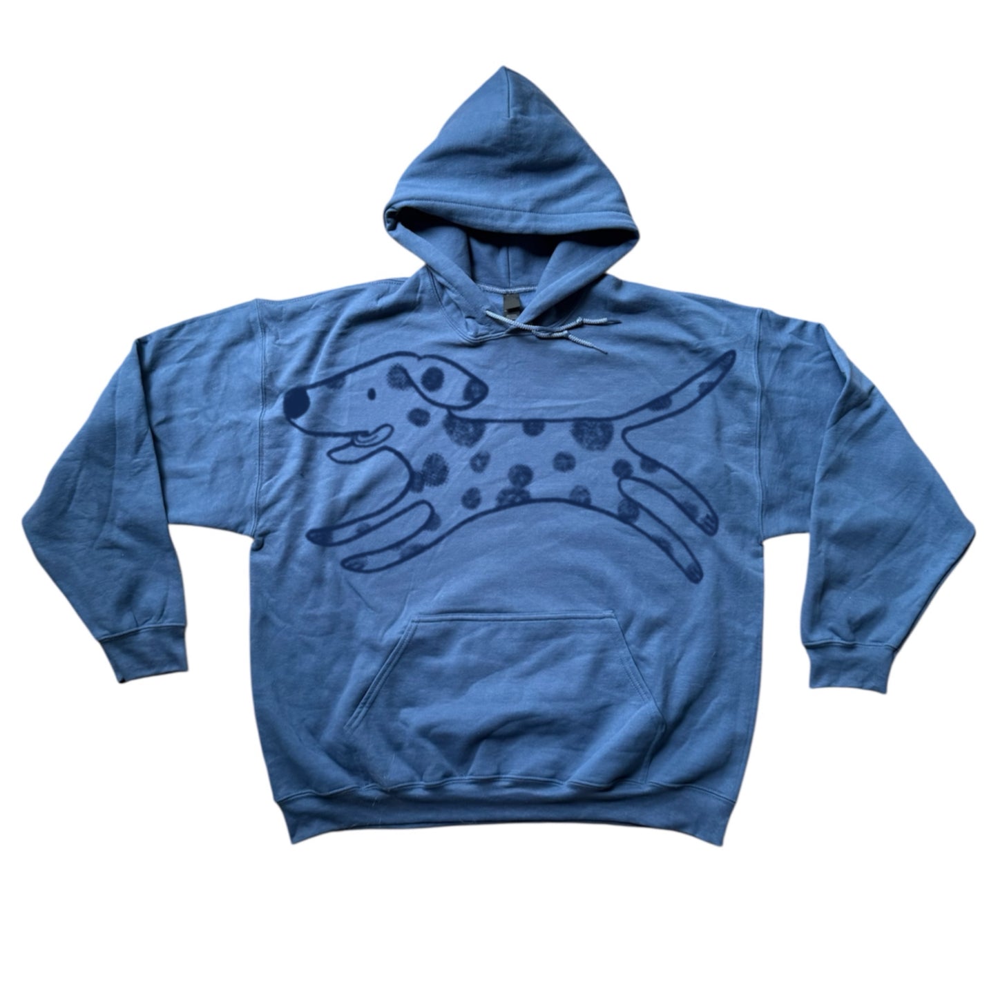 MEGA Dalmatian indigo blue hoodie