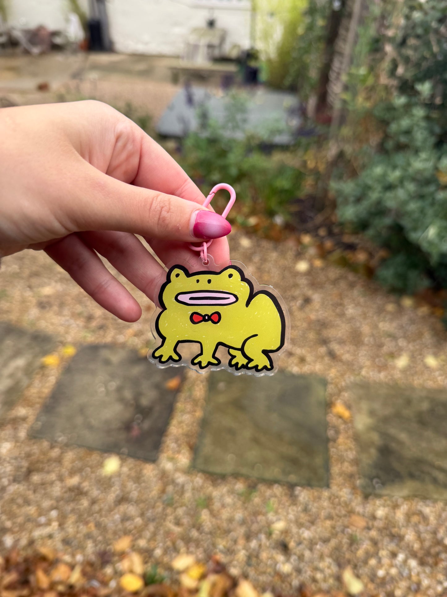 Chunky frog key ring / bag charm