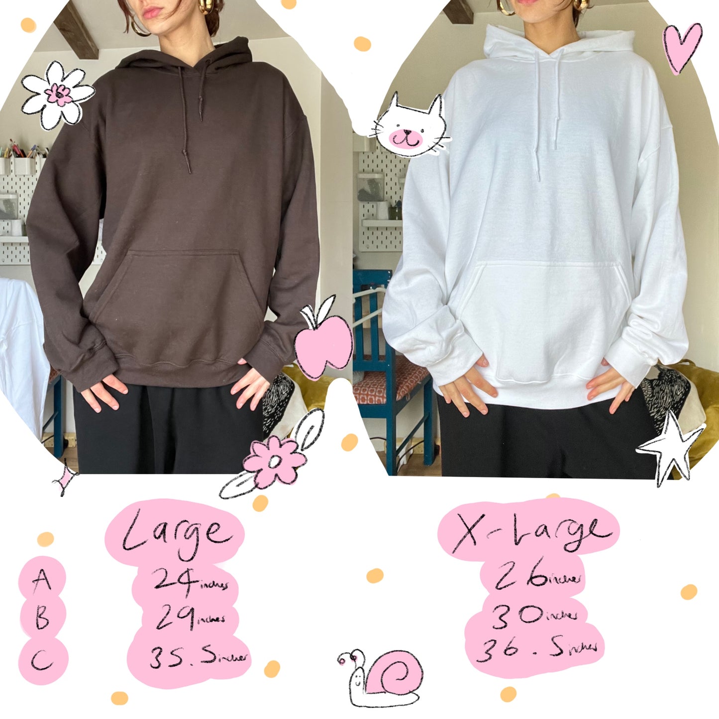 Polka dot Dalmatian khaki hoodie