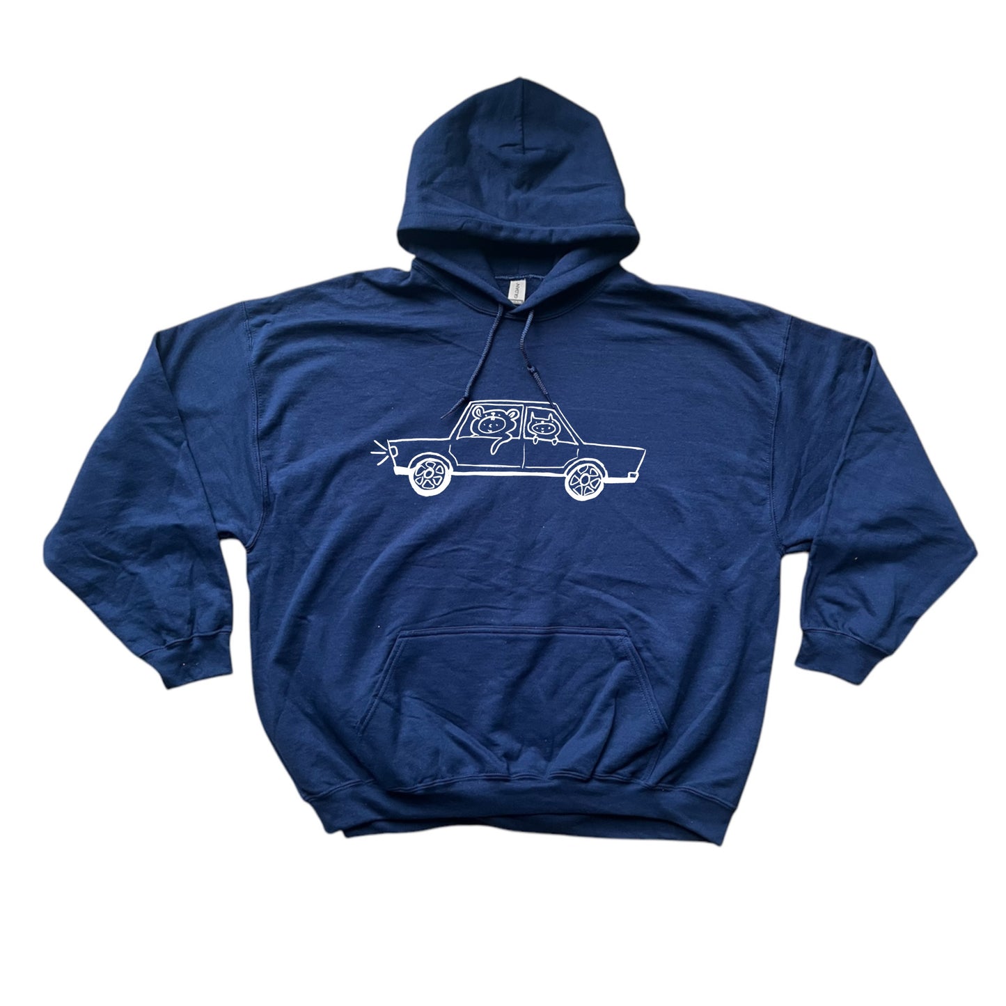 Critter road trip navy hoodie