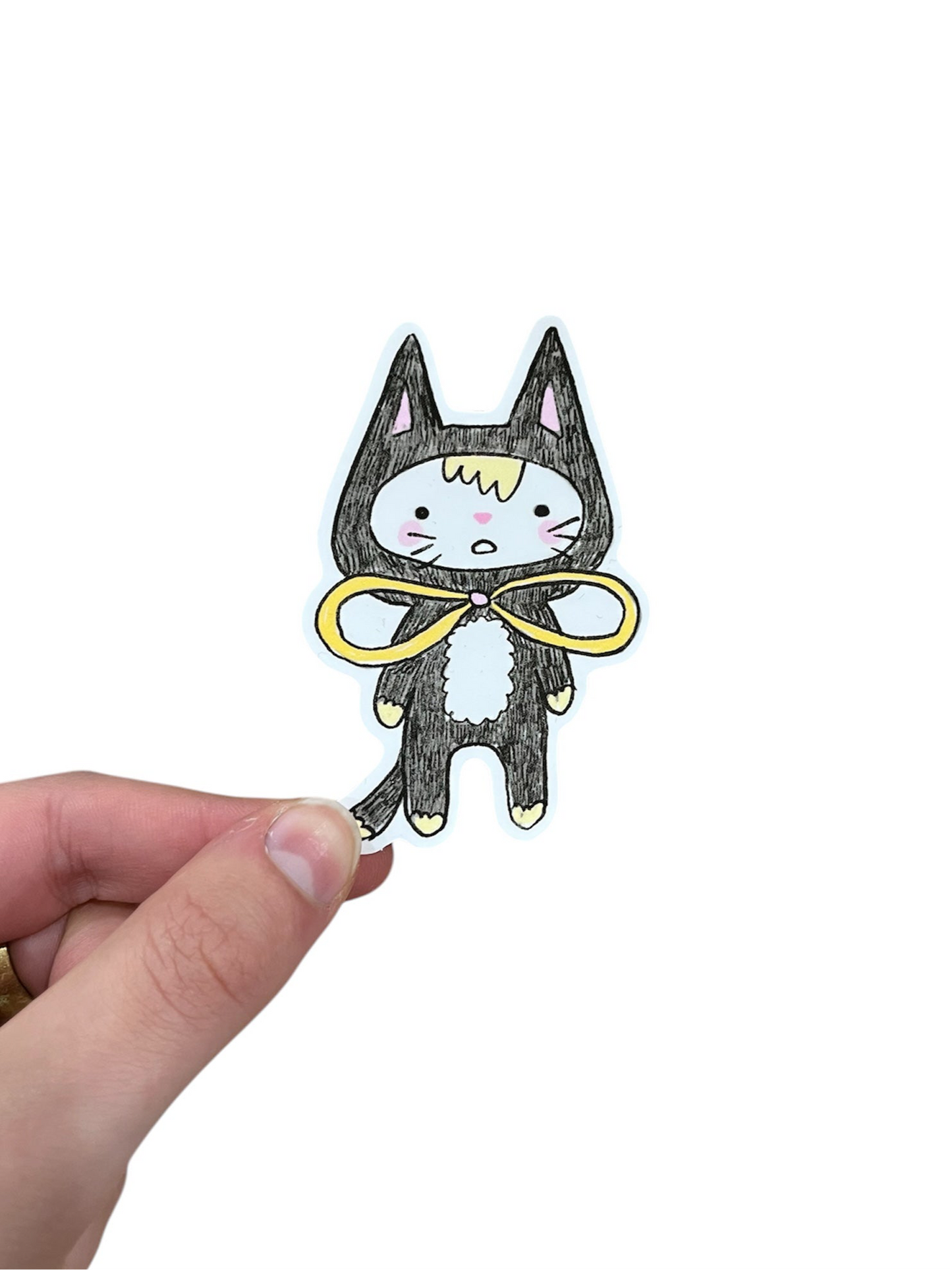 Oh Rats! Black cat sticker