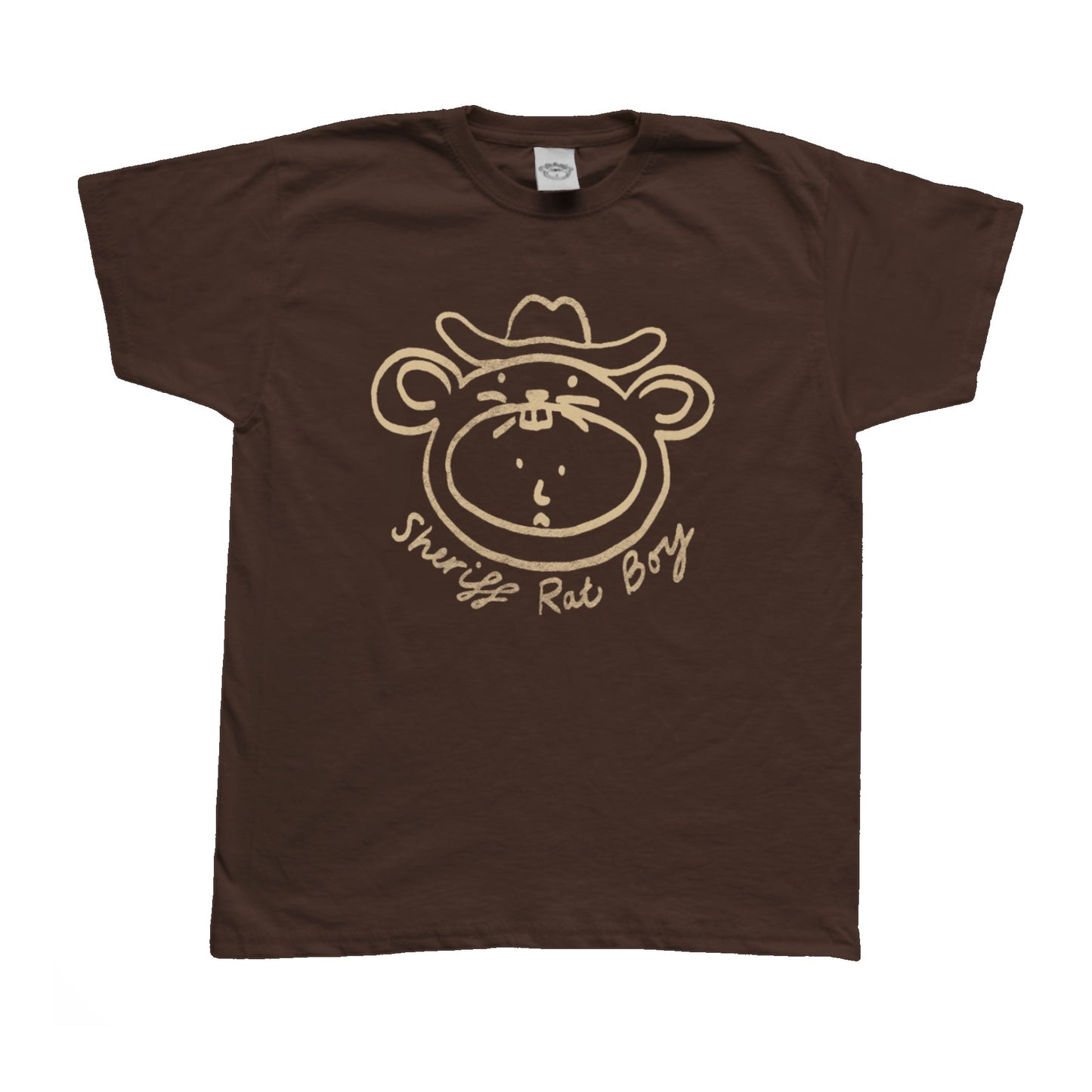 ‘Sheriff Rat Boy' Beige on Brown Baby Tee