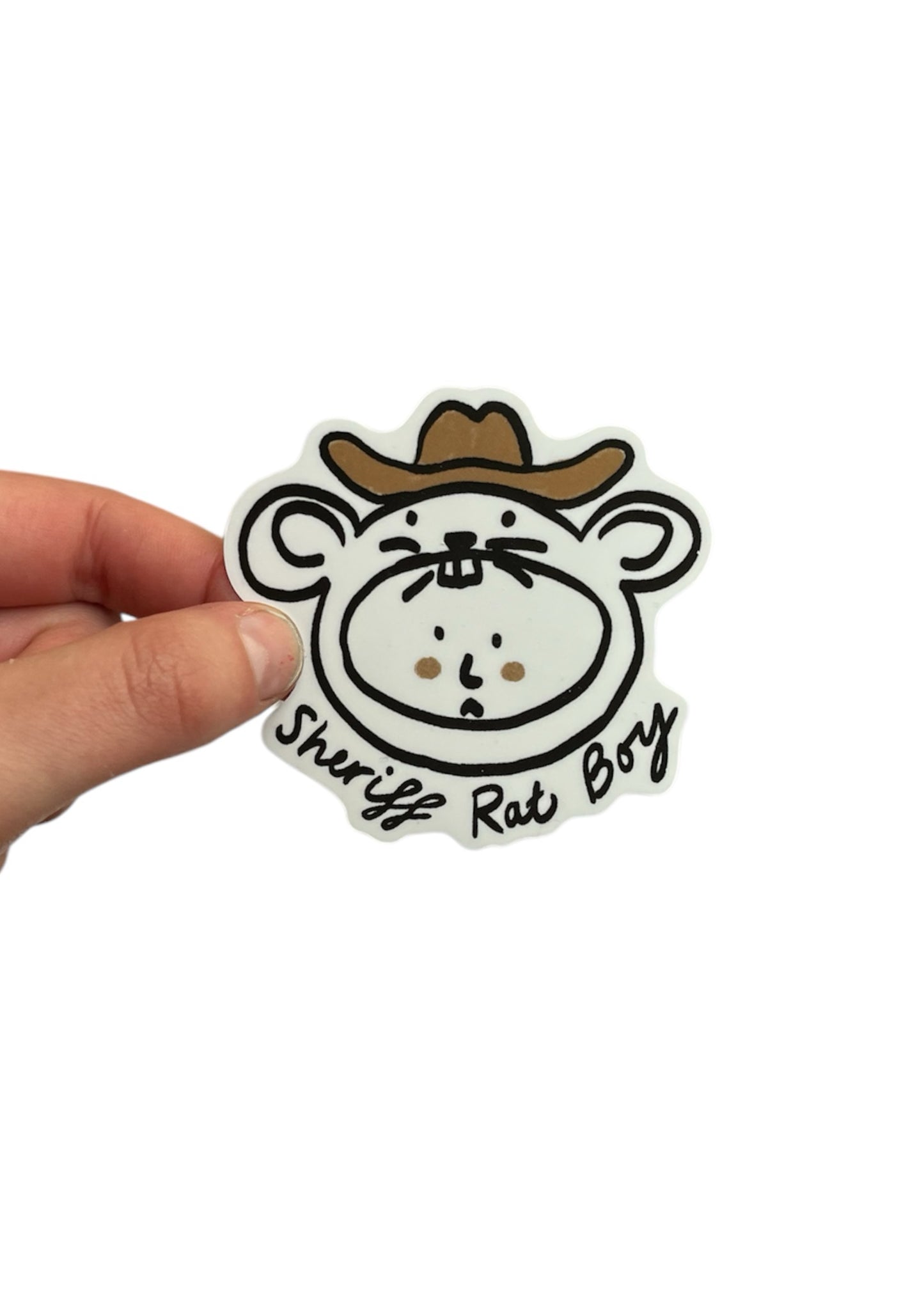 Sheriff Rat Boy Sticker