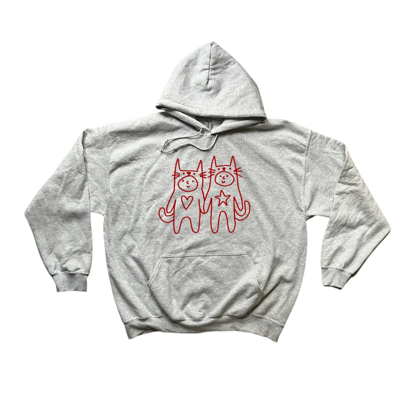 2 critters in love brown hoodie