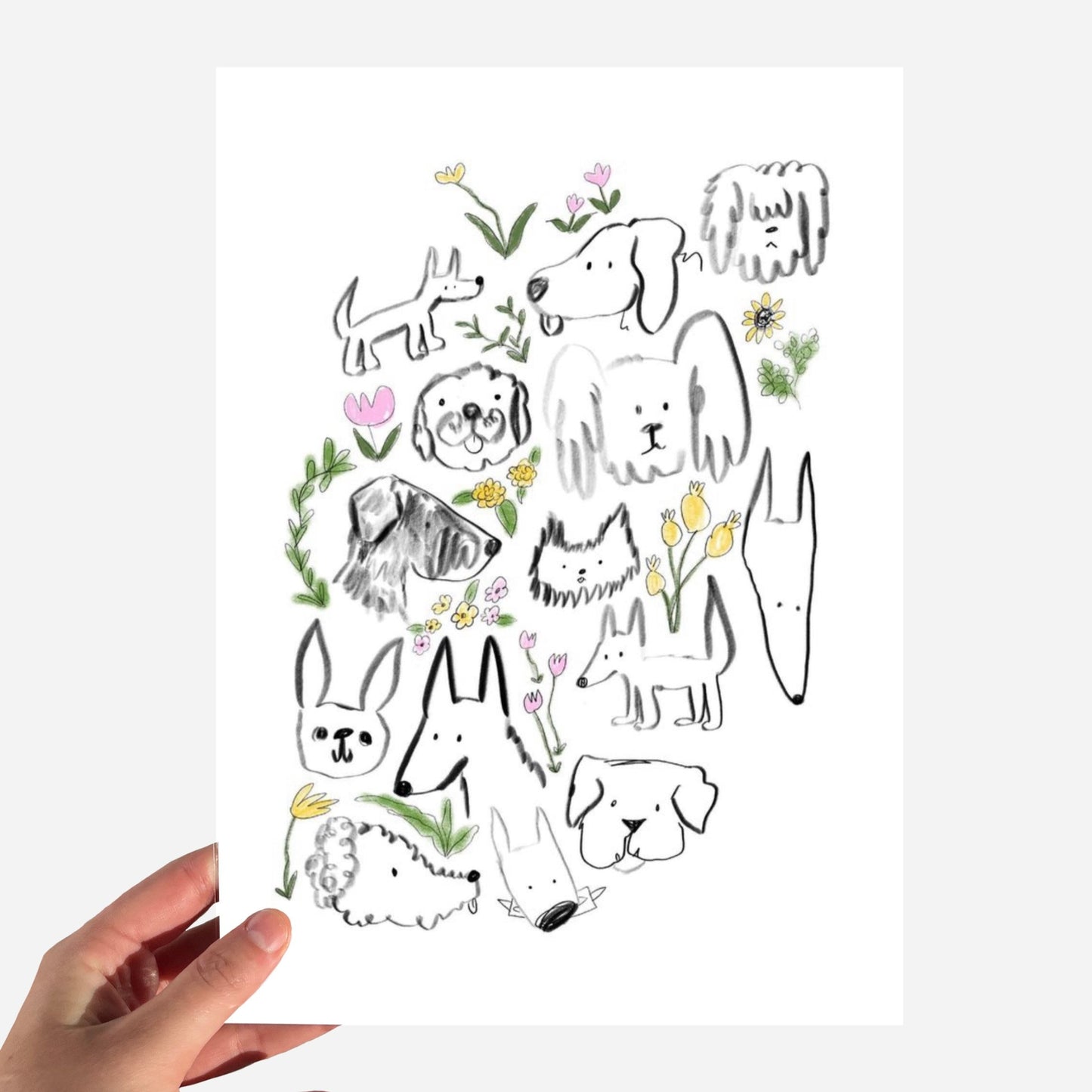 A5 All the Dogs Print