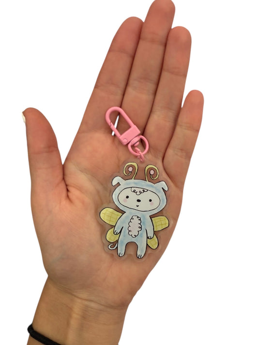 Fairy dog key ring / bag charm