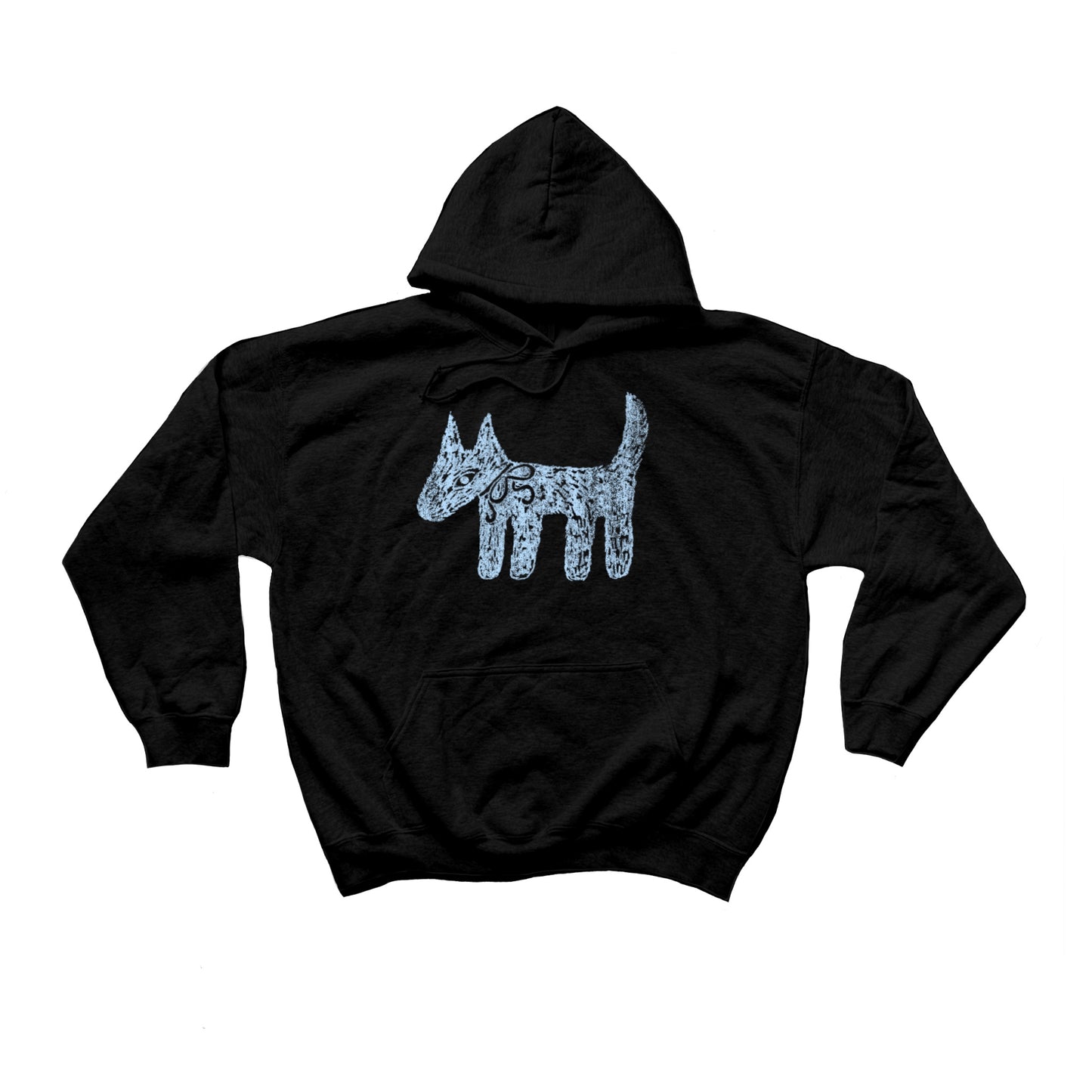 Scruffy dog black hoodie