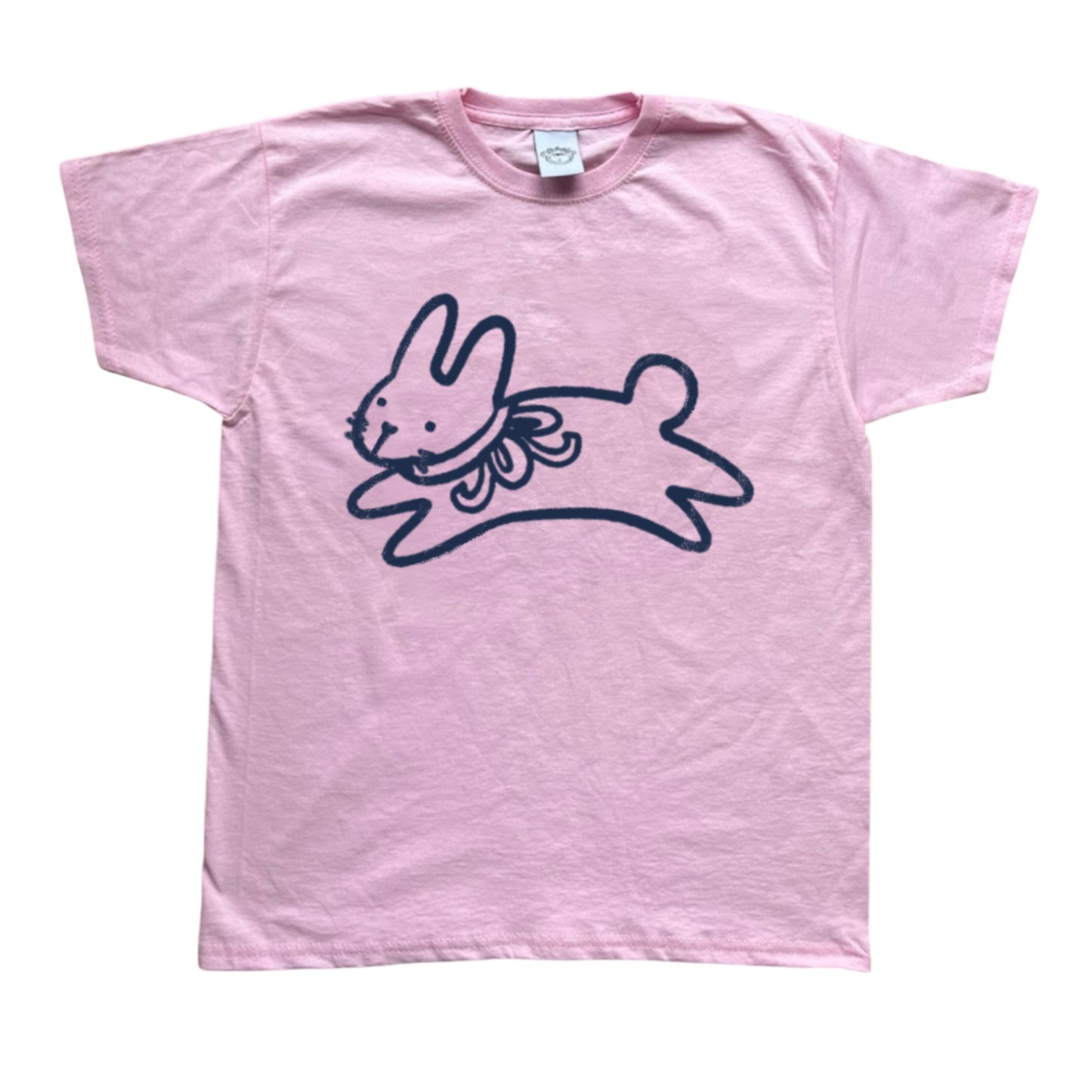 Bow bunny pink tee