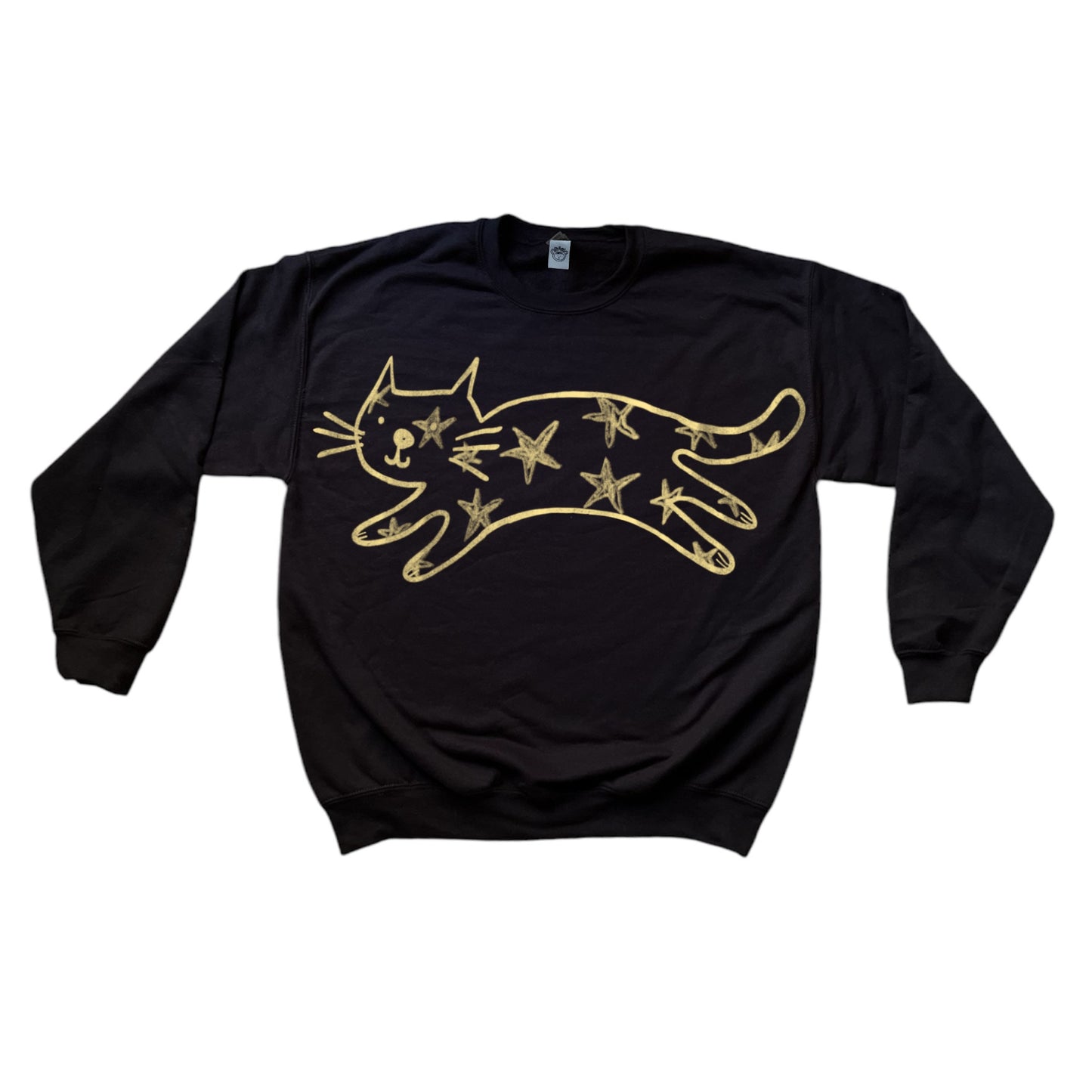 Mega Star Cat black sweatshirt