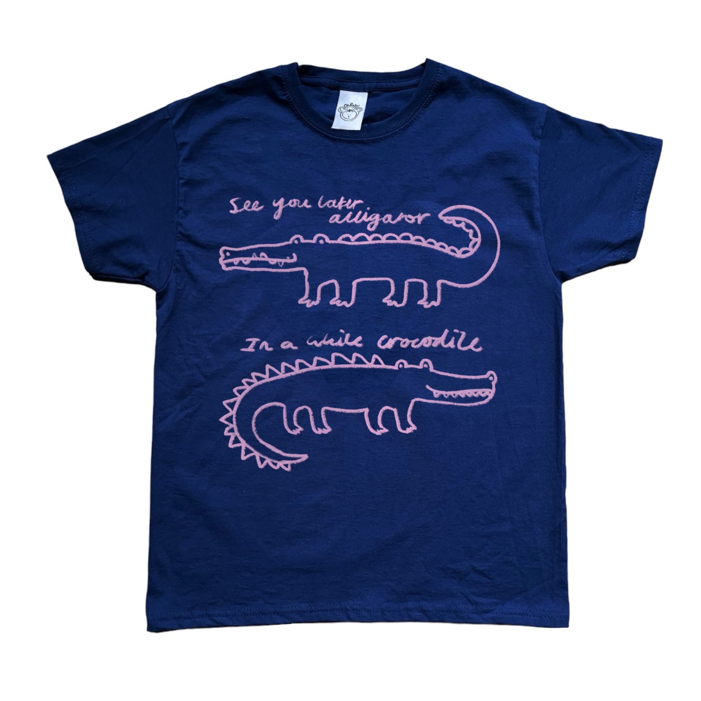 See you later alligator navy tee