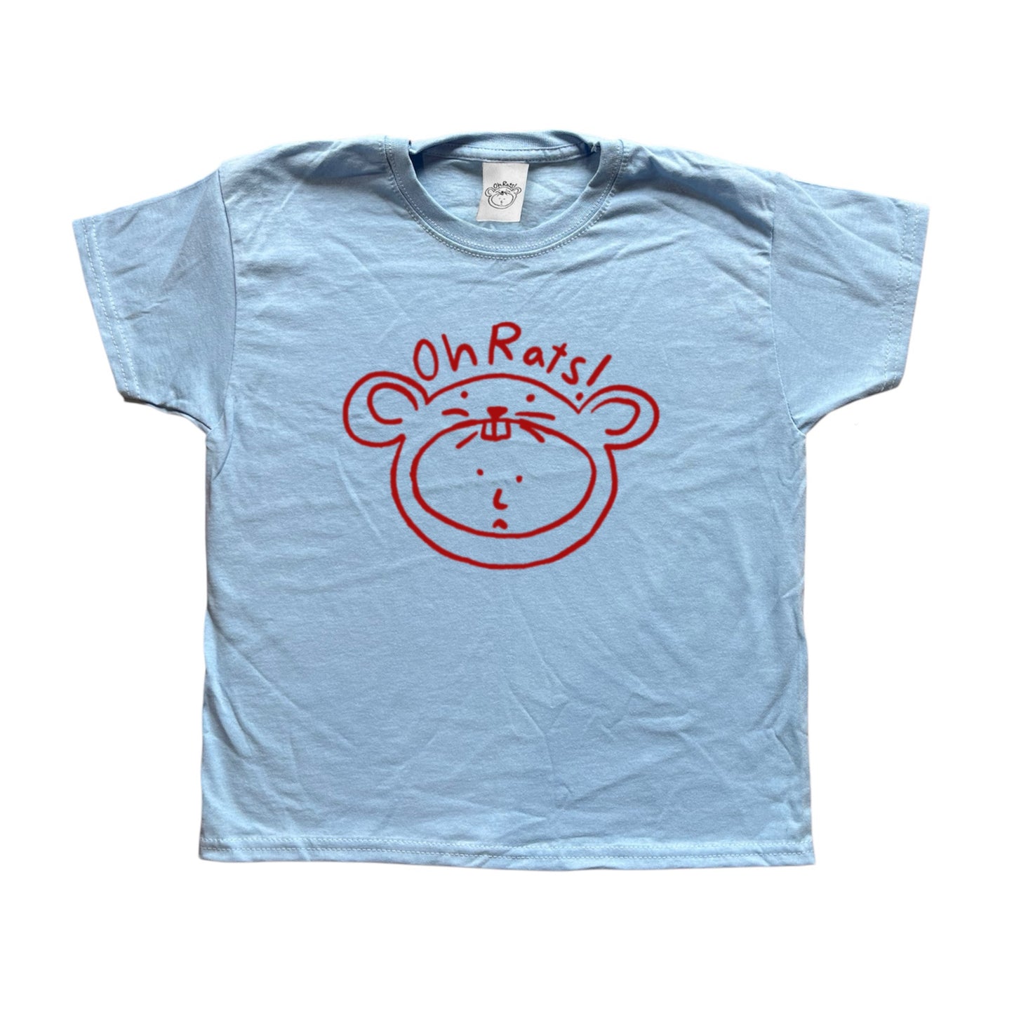 Oh Rats logo baby blue Tee
