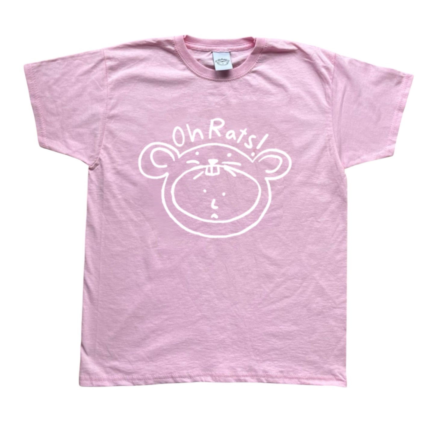 Oh Rats logo pink Tee