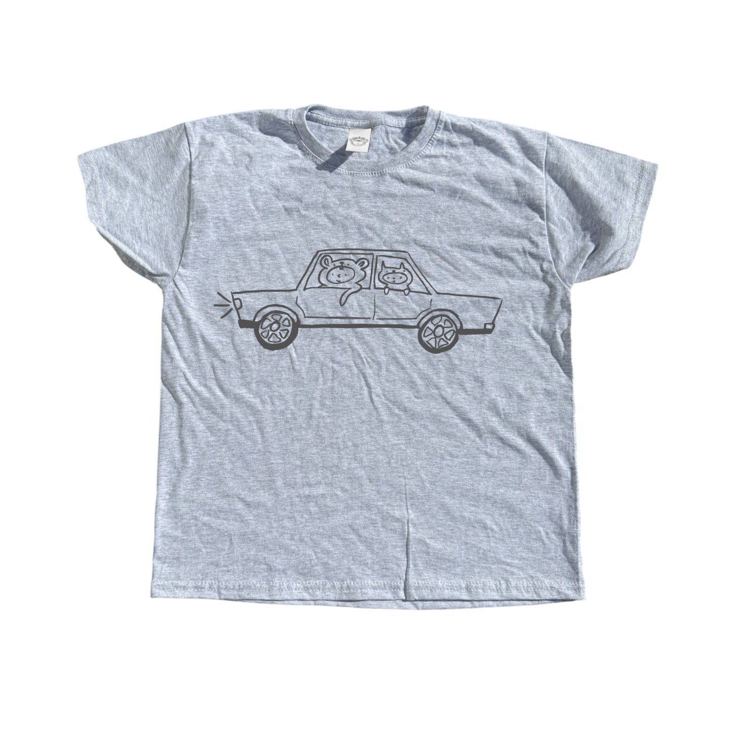 Critter road trip grey tee