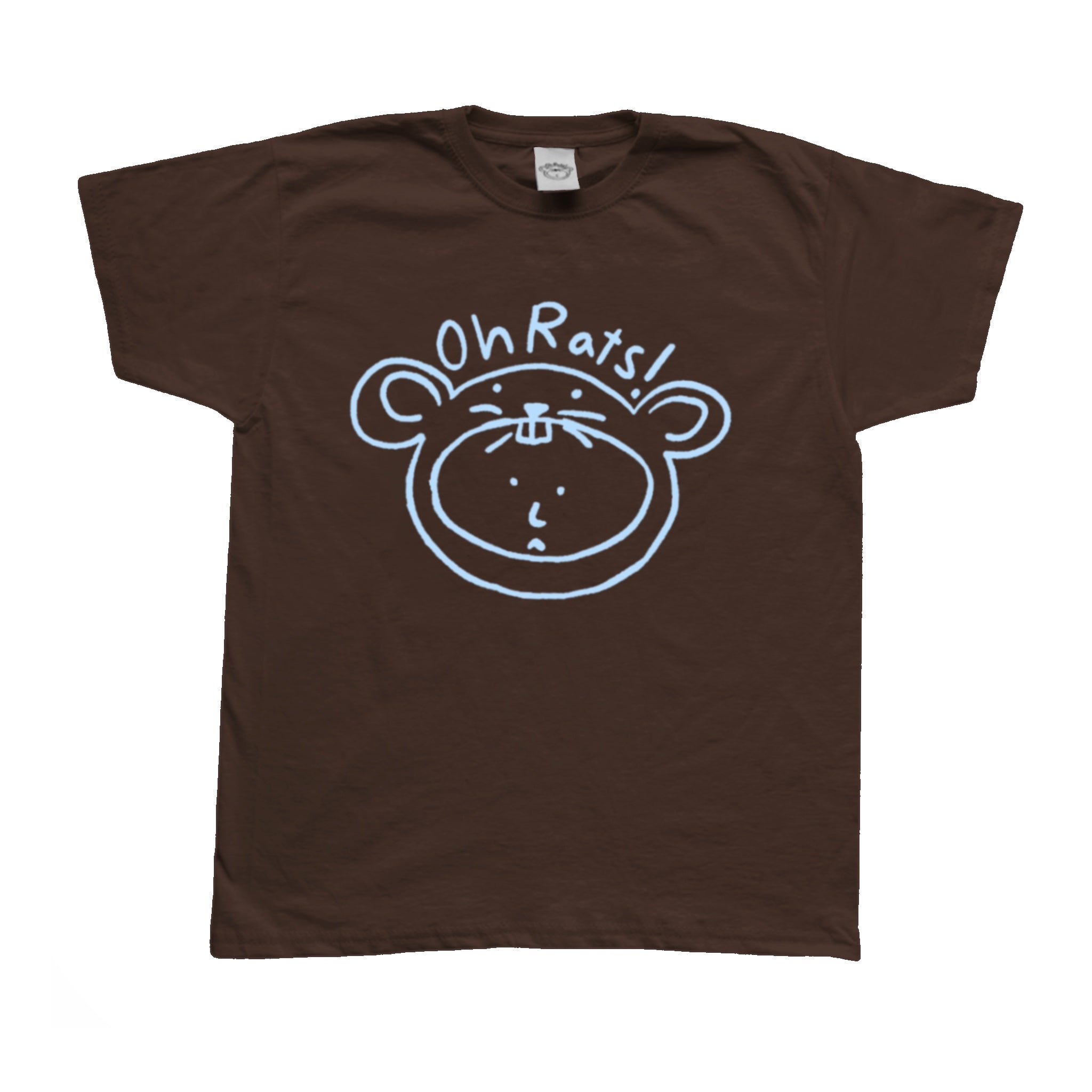 Oh Rats logo brown Tee – Oh Rats!