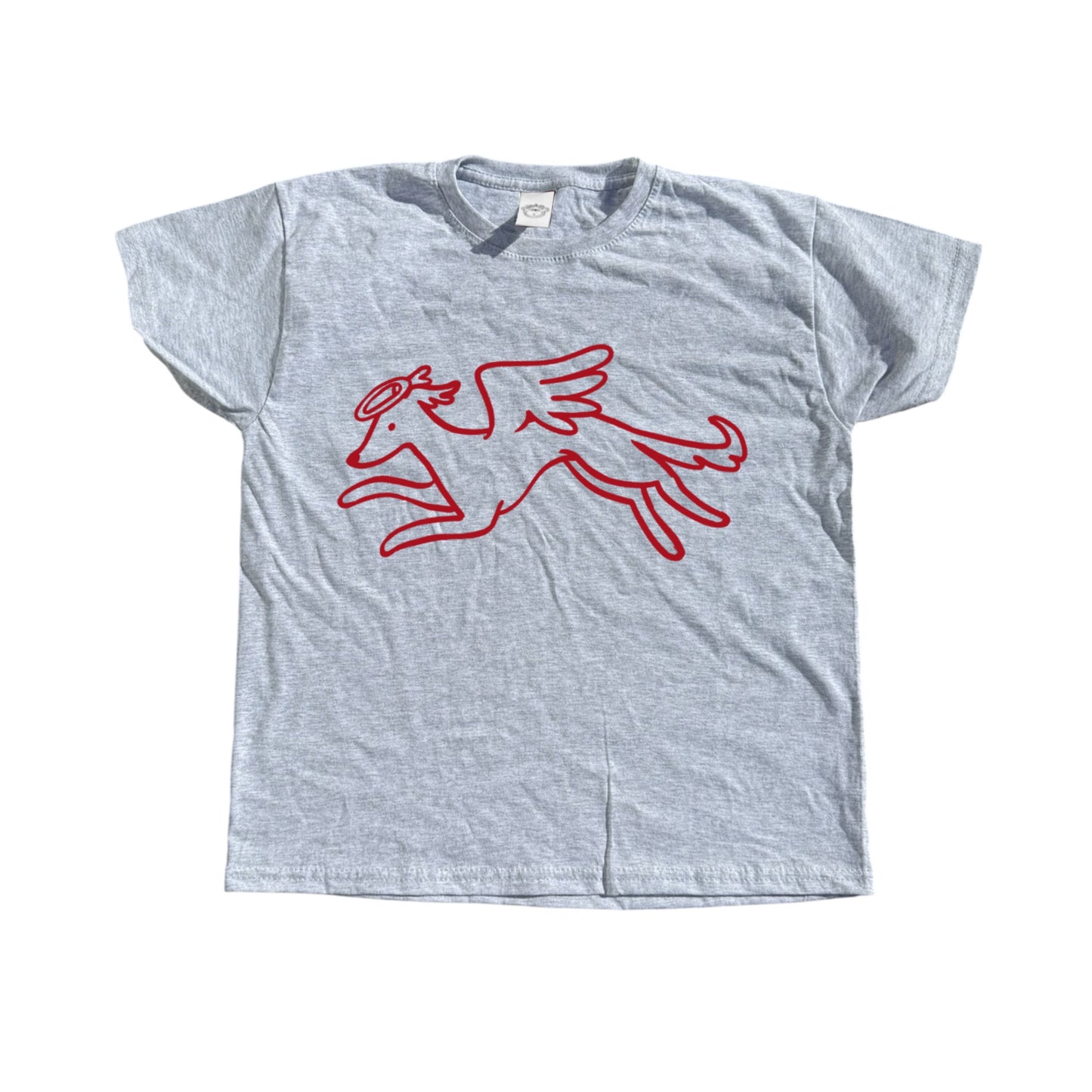 Heavenly hound grey tee