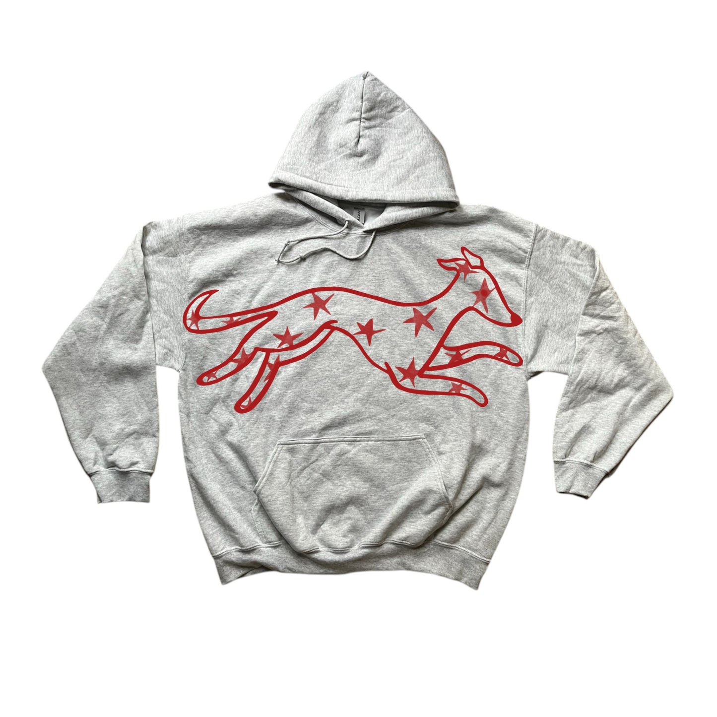 MEGA star dog grey hoodie