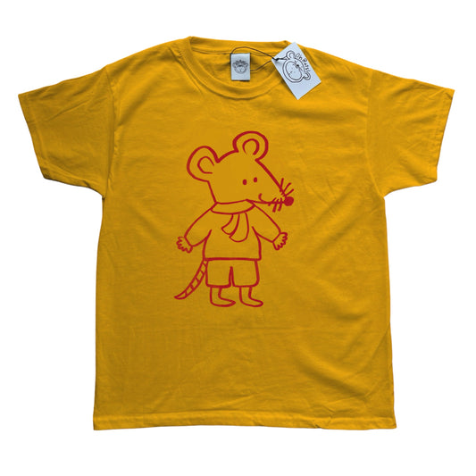 Scarf rat boy yellow tee