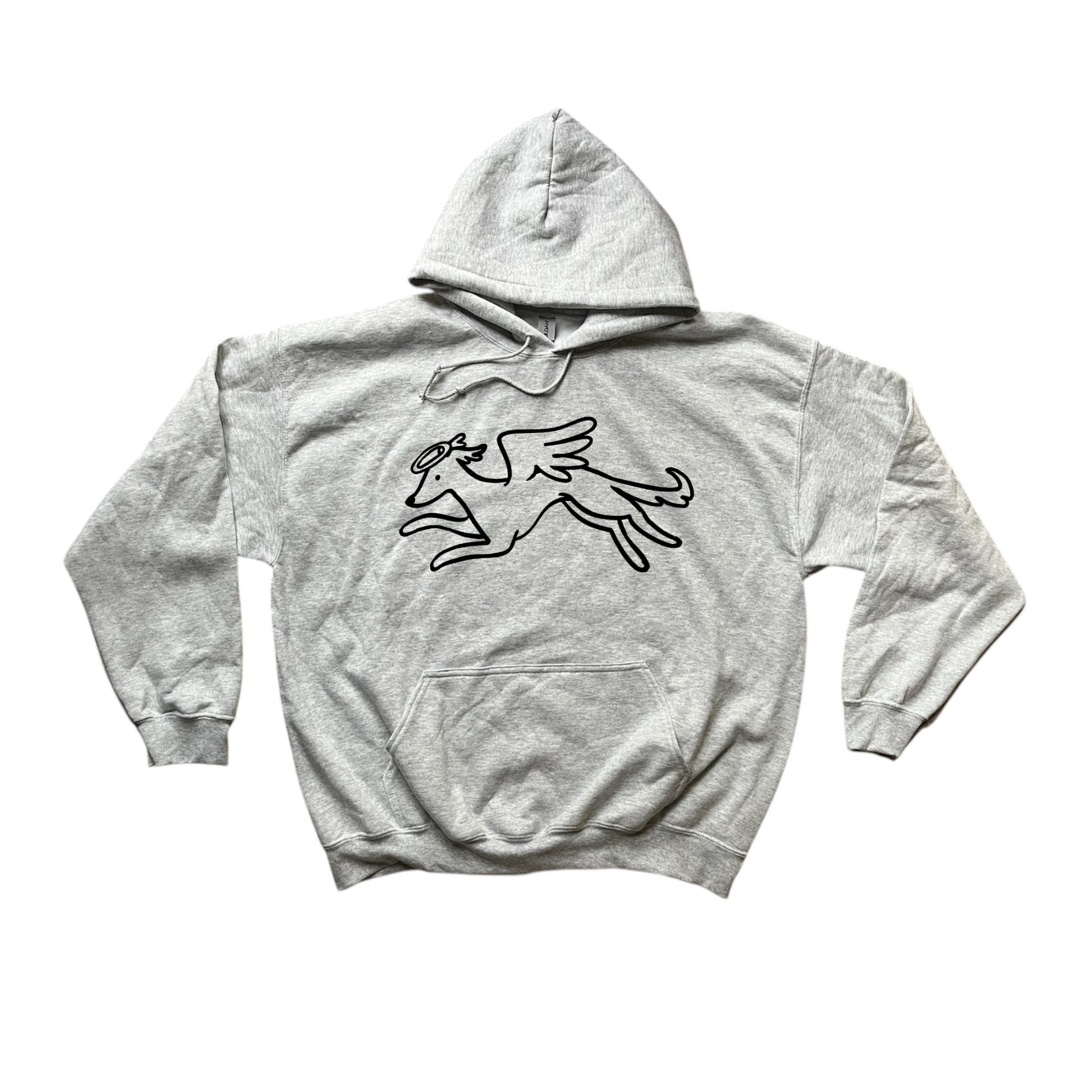 Heavenly hound grey hoodie