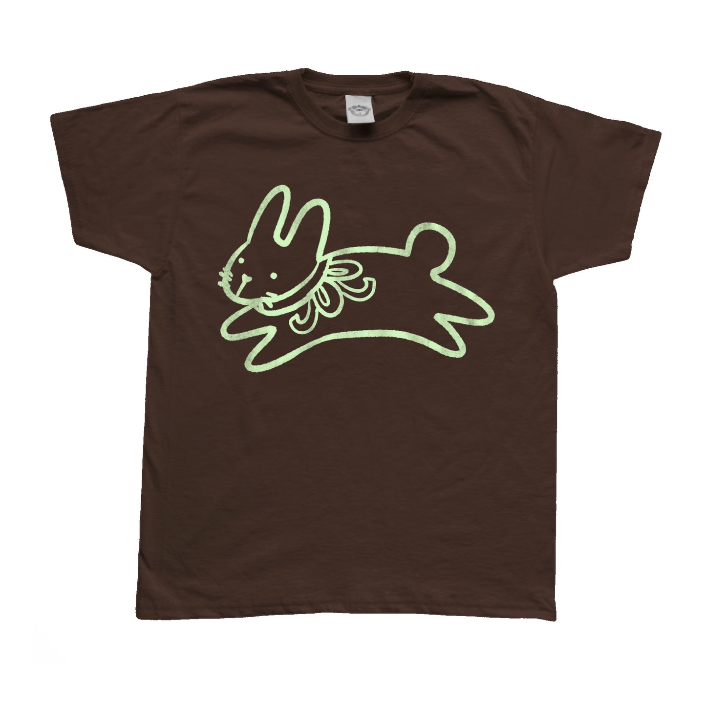 Bow bunny brown tee