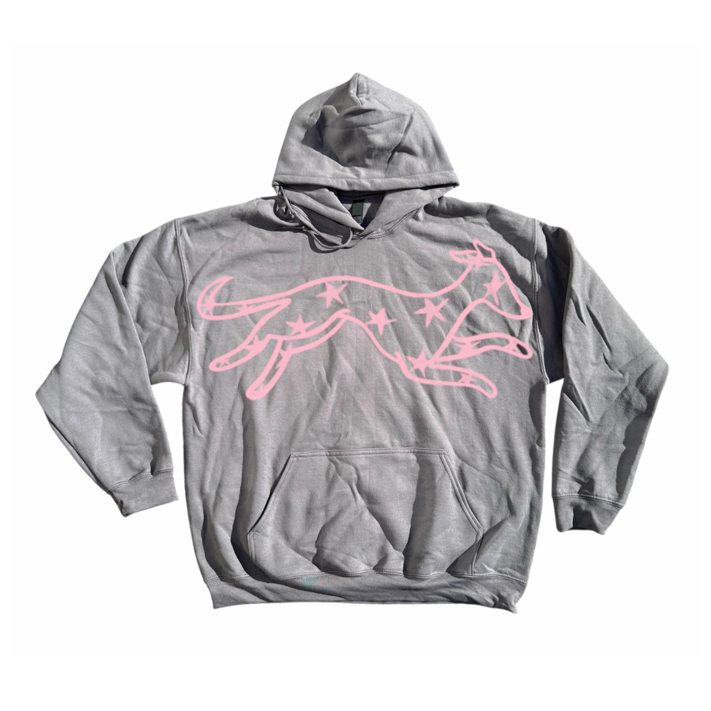 MEGA star dog dark grey hoodie