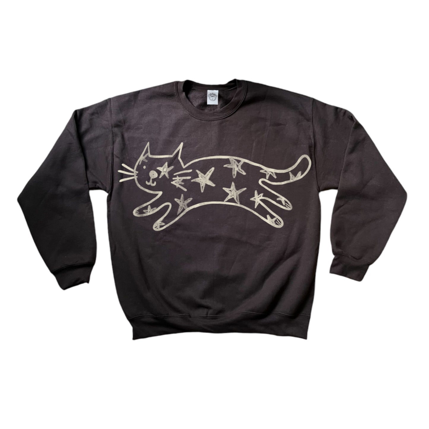 Mega Star Cat brown sweatshirt