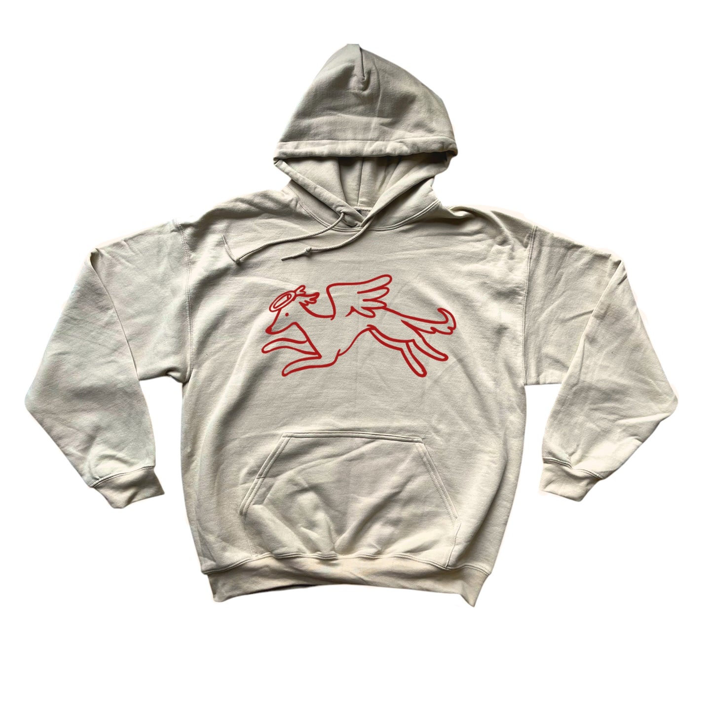 Heavenly hound beige hoodie