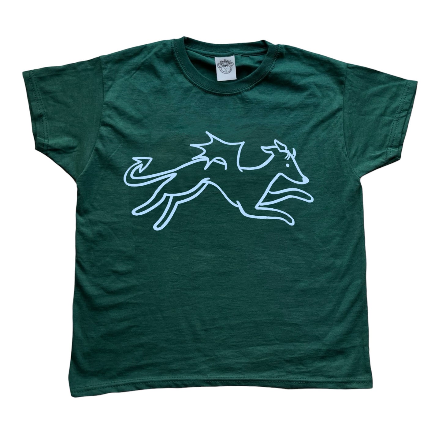 Devil dog forest green tee