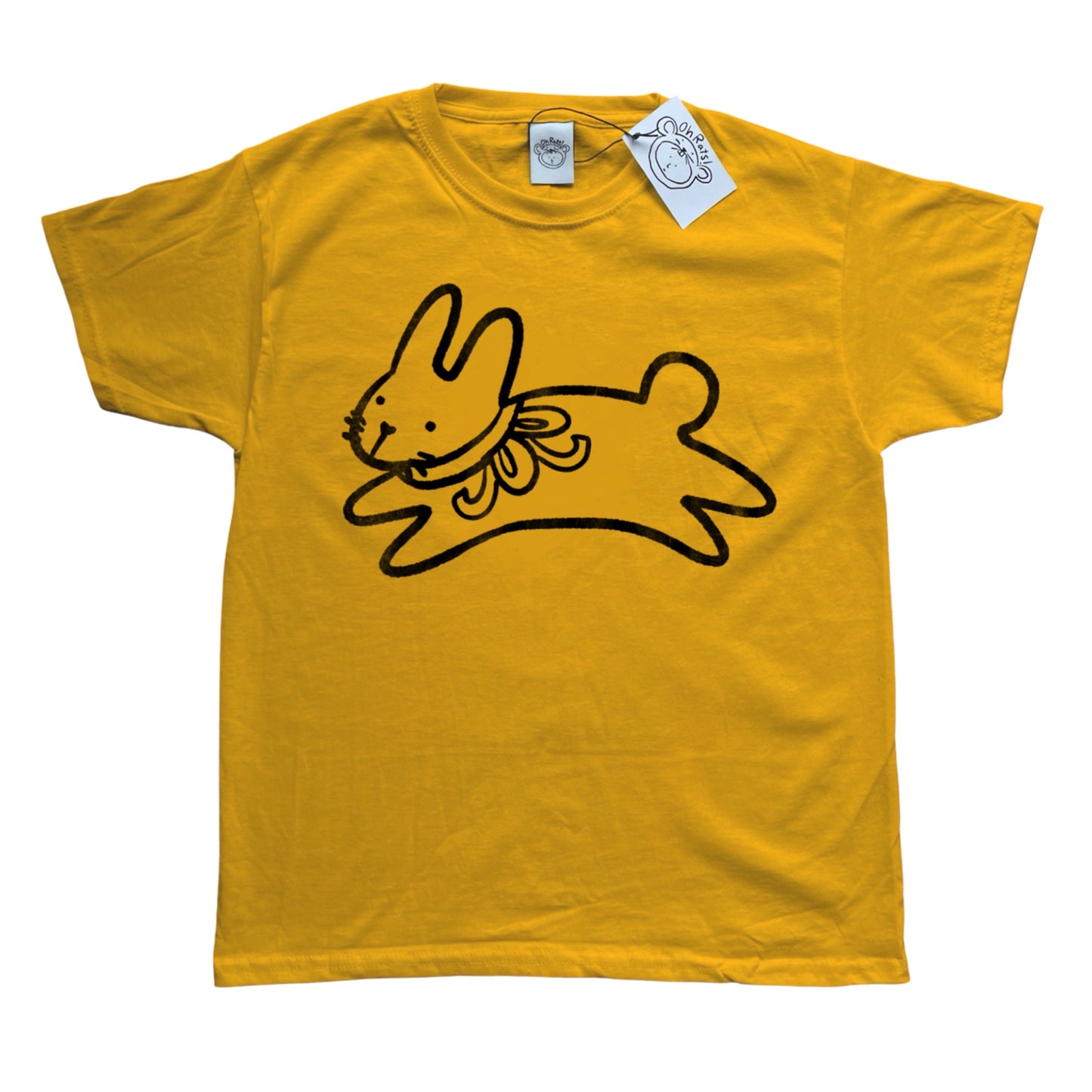 Bow bunny yellow tee