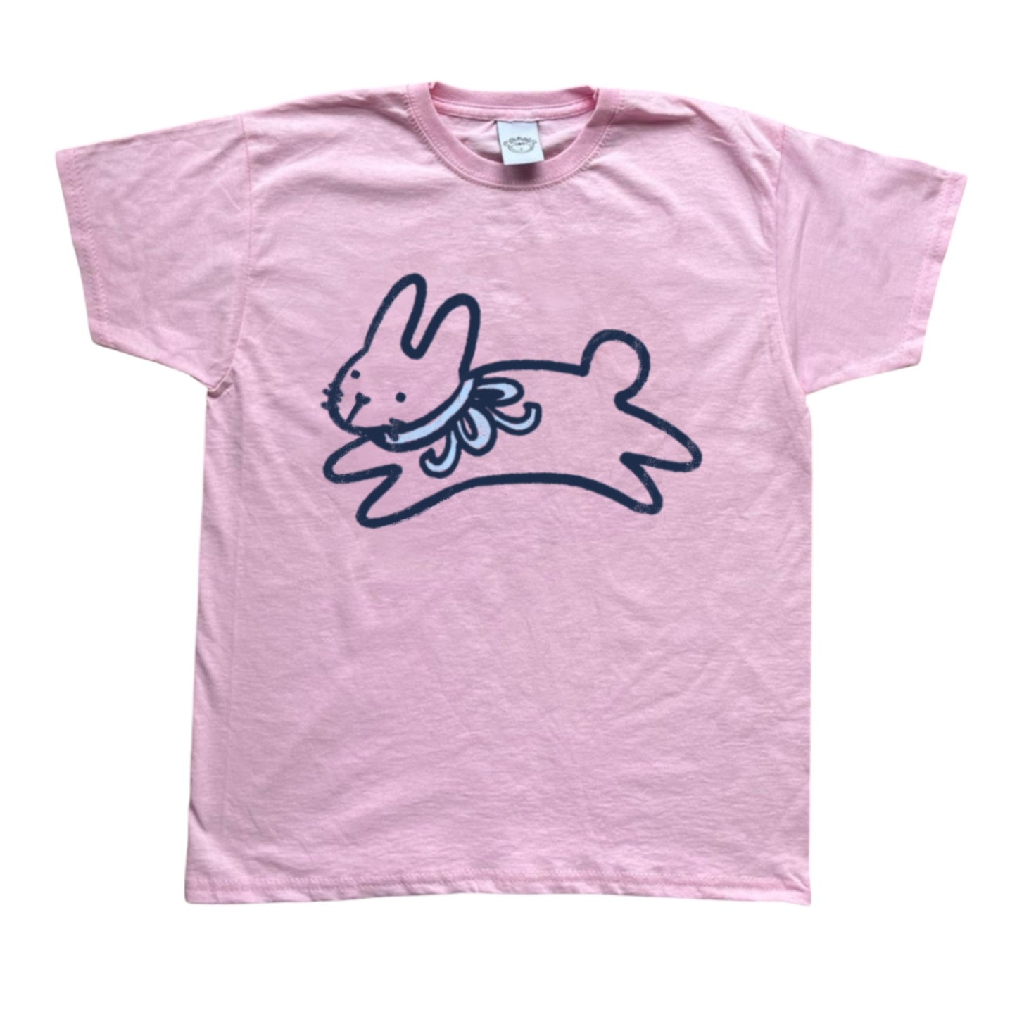 Bow bunny pink tee