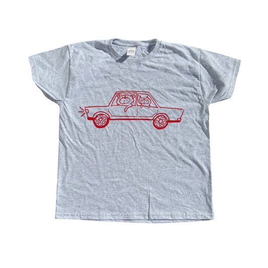 Critter road trip grey tee