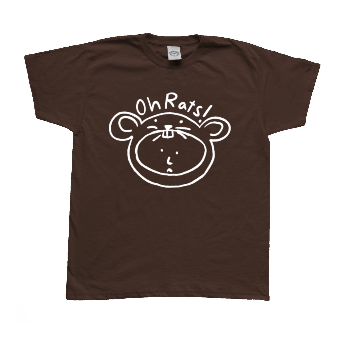 Oh Rats logo brown Tee
