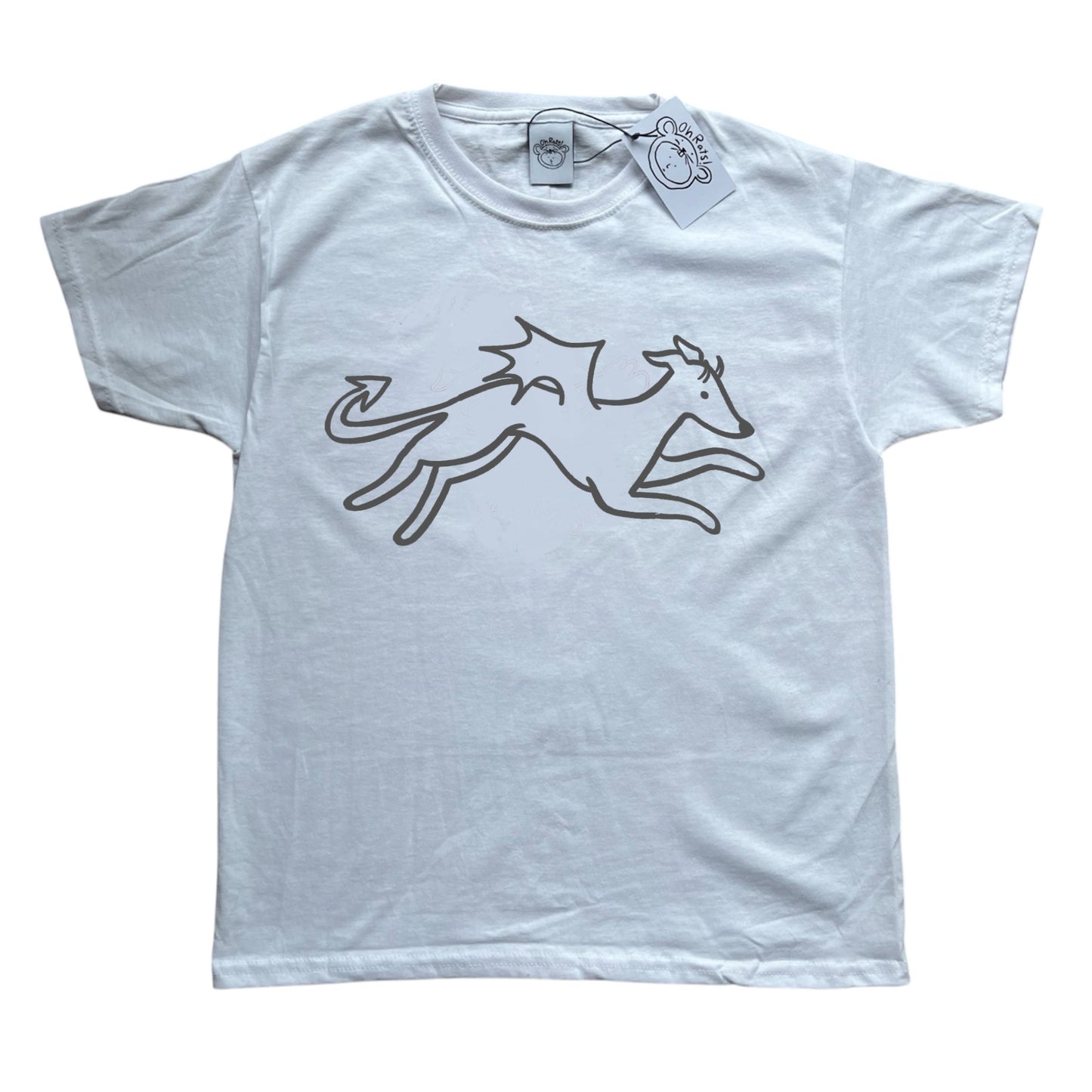 Devil dog white tee