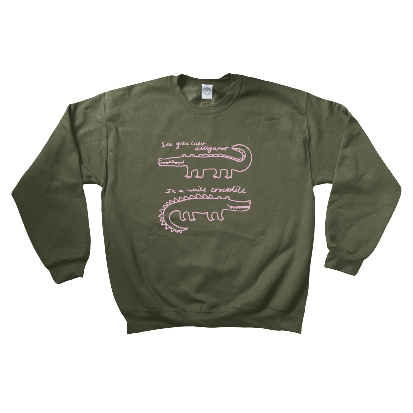 See you later alligator, in a while crocodile khaki Sweatshirt
