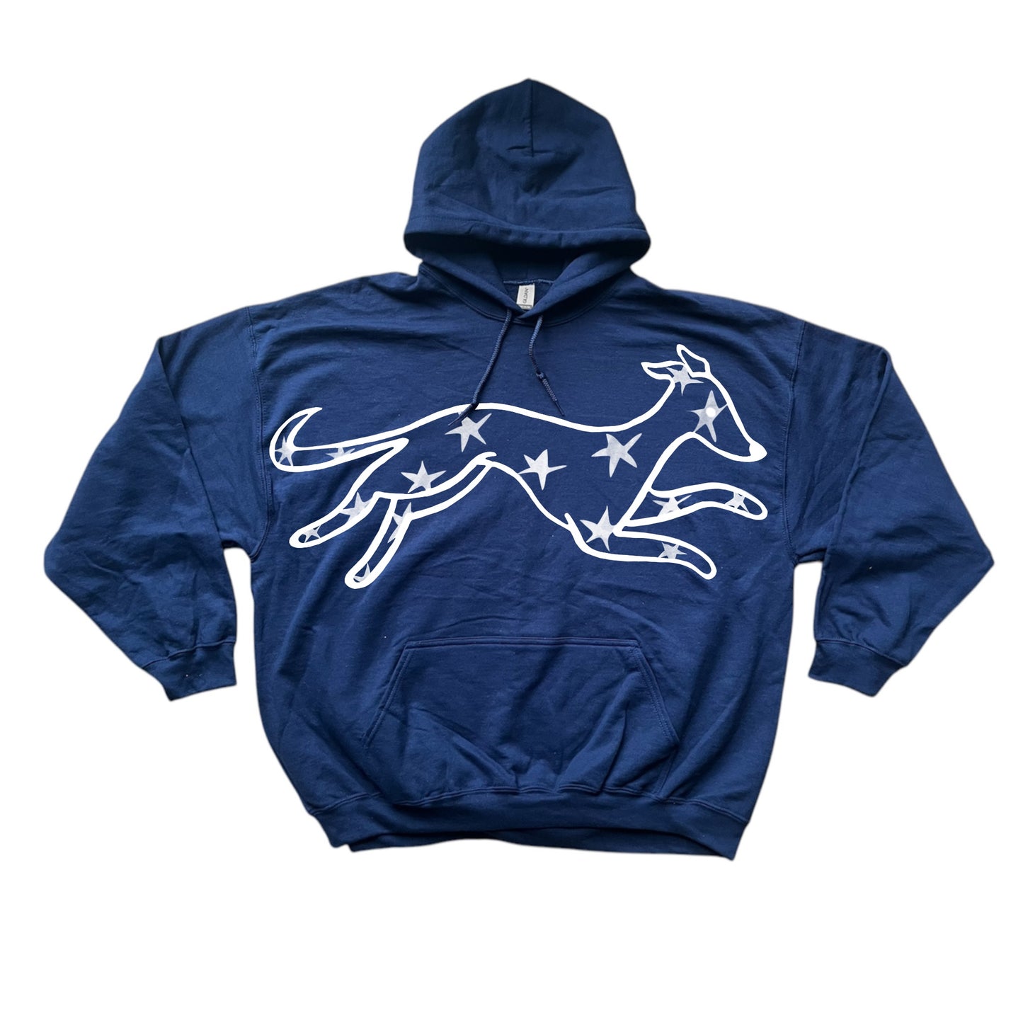 MEGA star dog navy hoodie