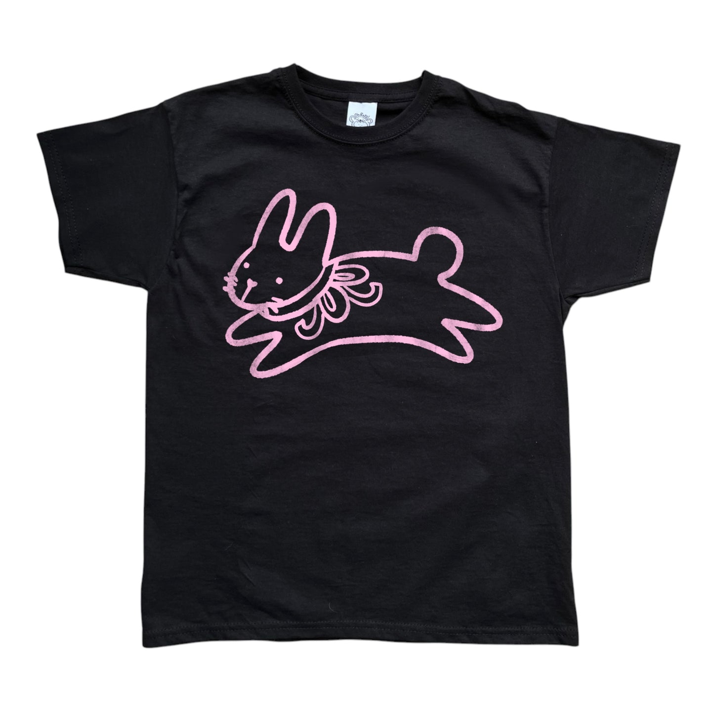Bow bunny black tee