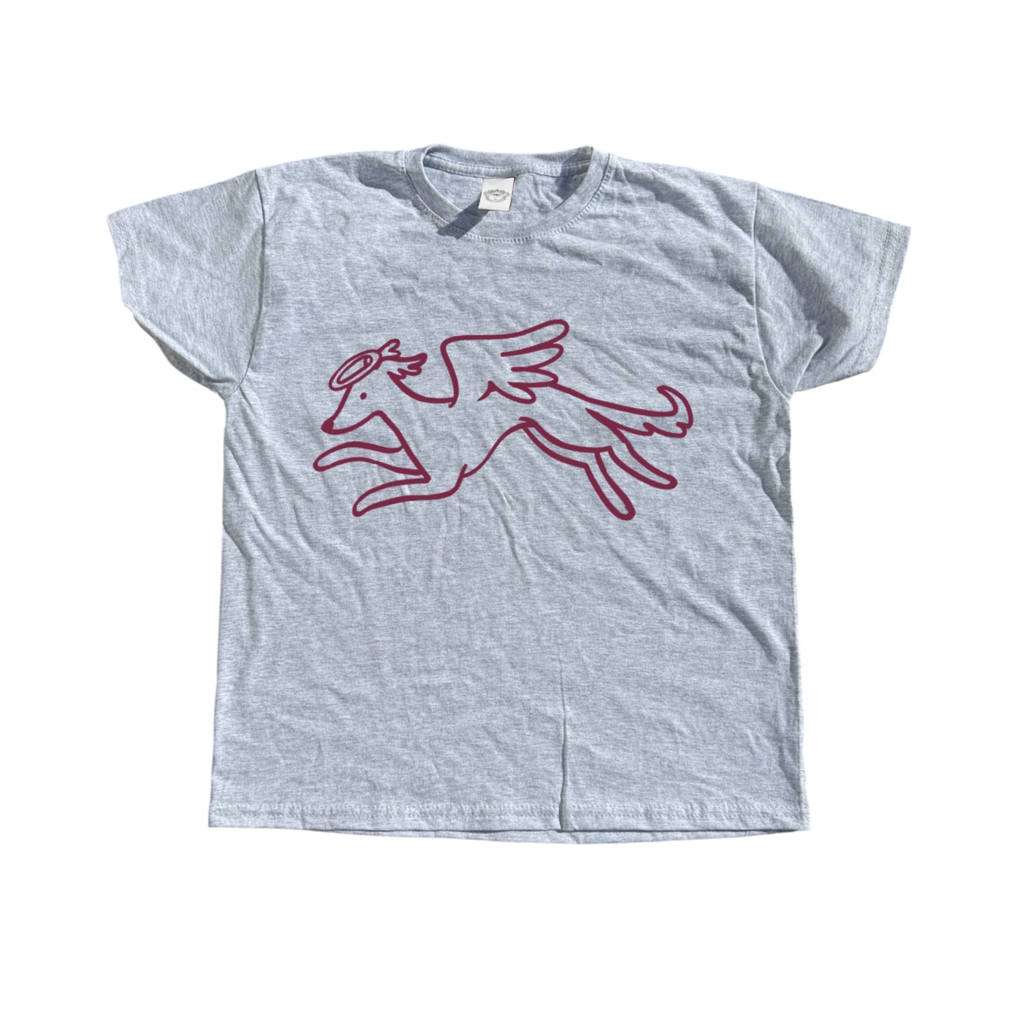 Heavenly hound grey tee