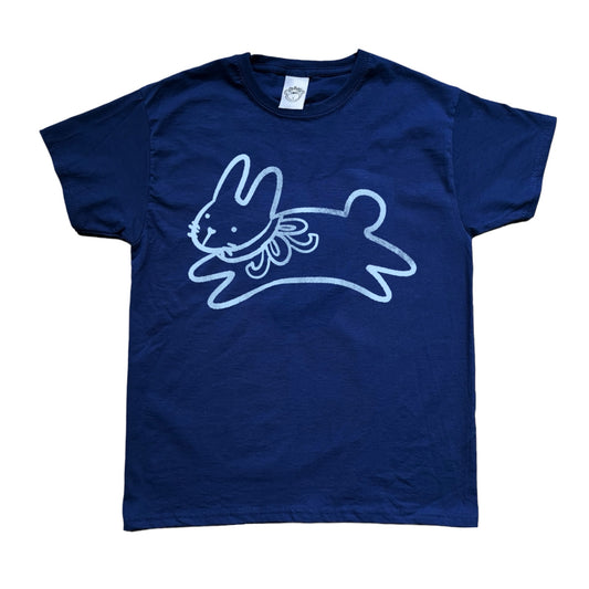 Bow bunny navy tee