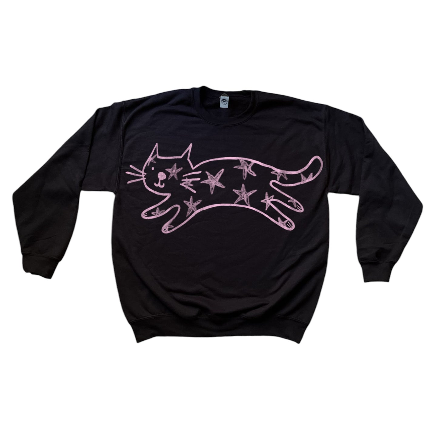 Mega Star Cat black sweatshirt