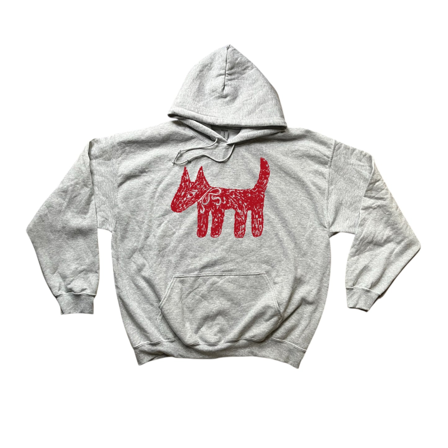 Scruffy dog grey hoodie
