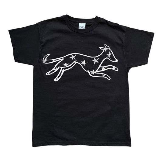 Starry dog black tee