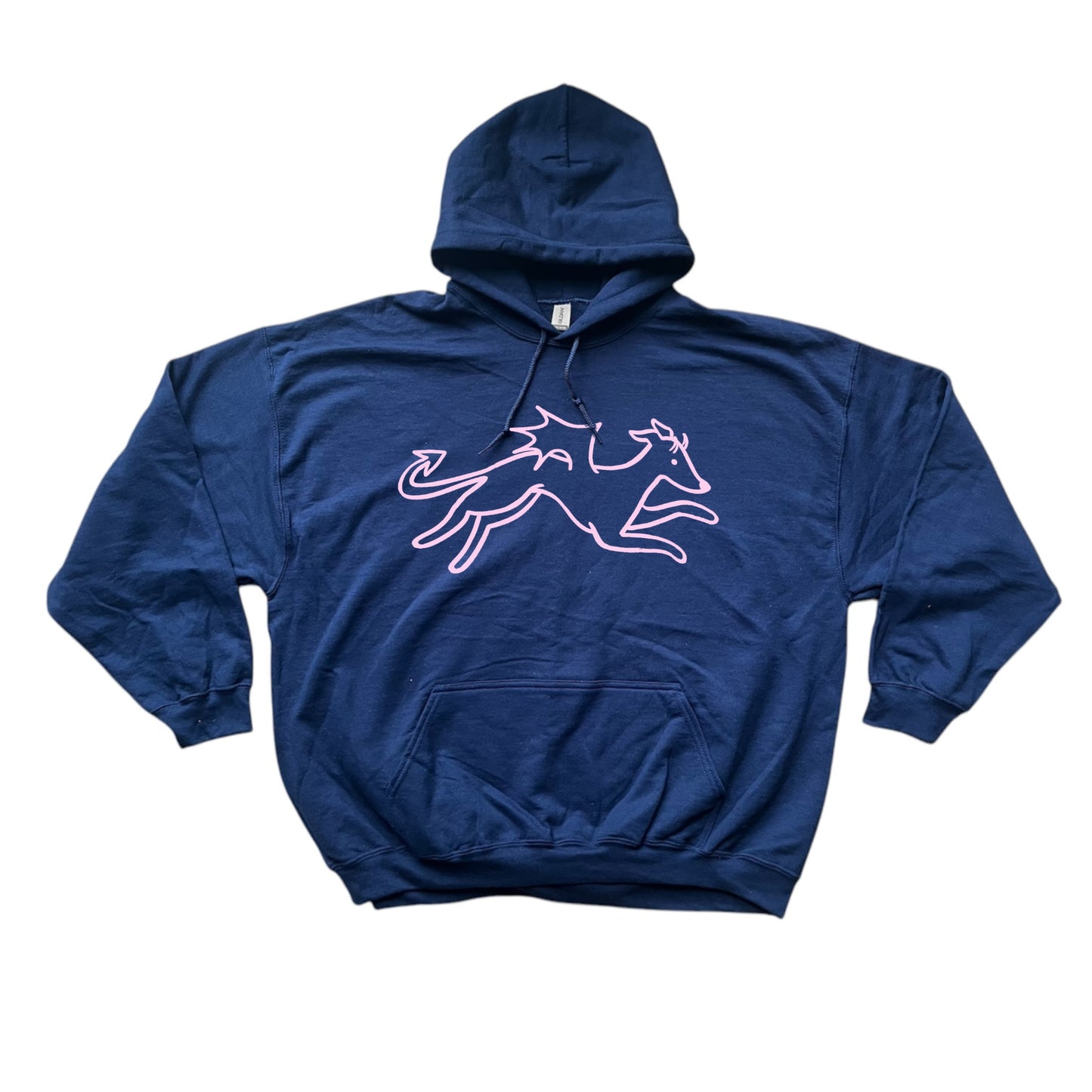 Devil dog navy hoodie