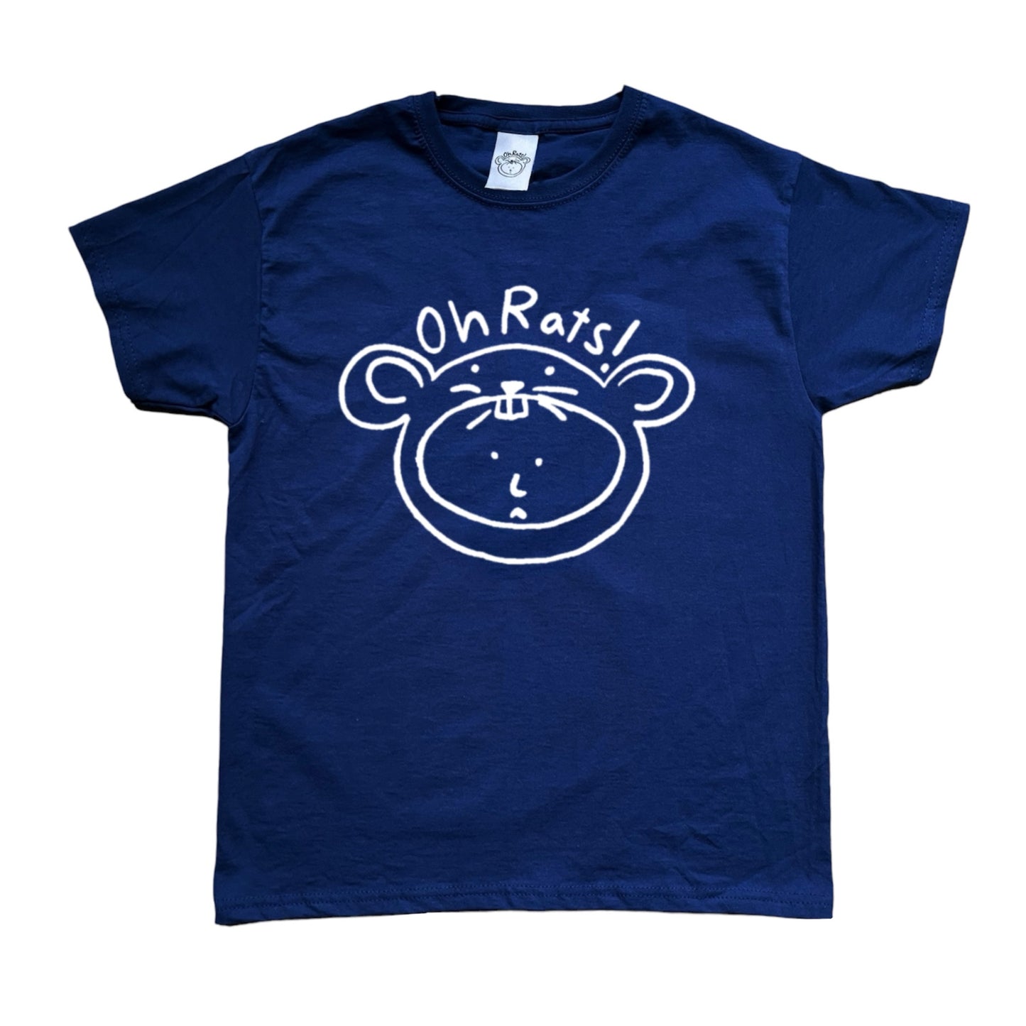 Oh Rats logo navy Tee