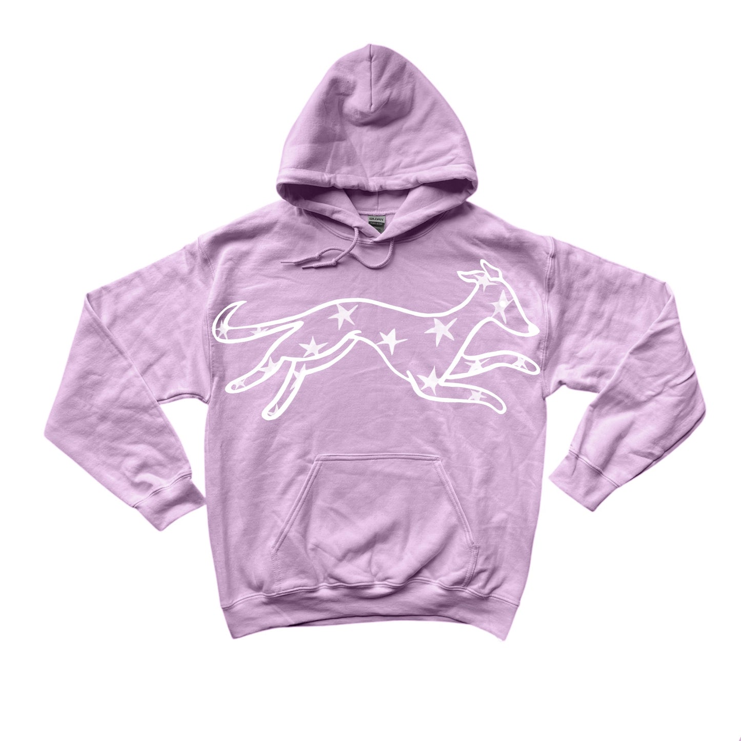 MEGA star dog pink hoodie
