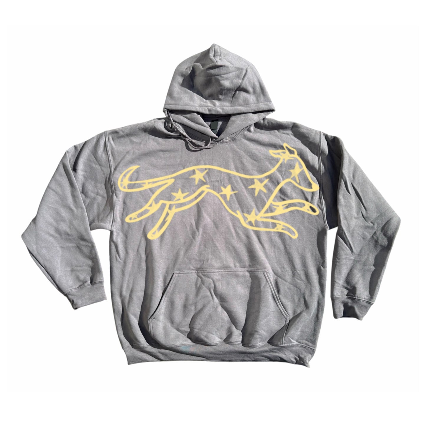 MEGA star dog dark grey hoodie