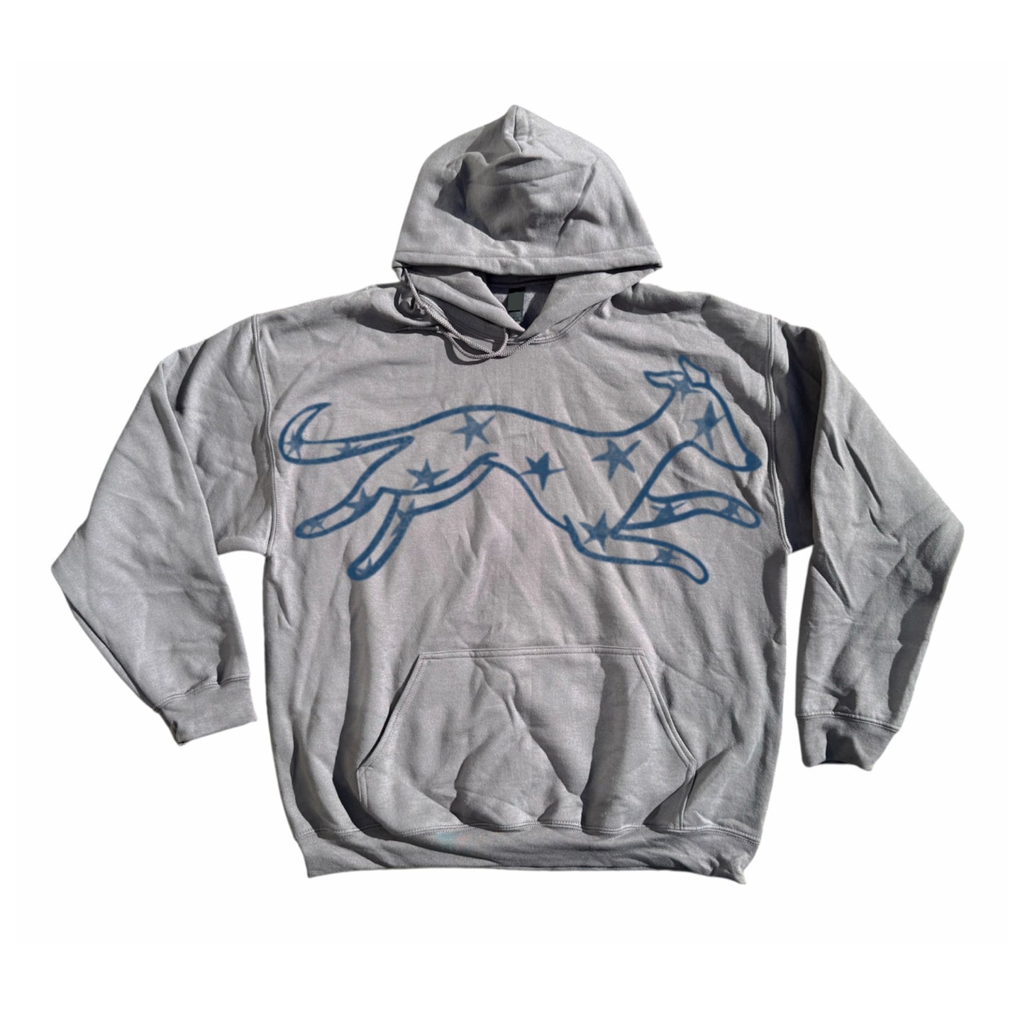 MEGA star dog dark grey hoodie