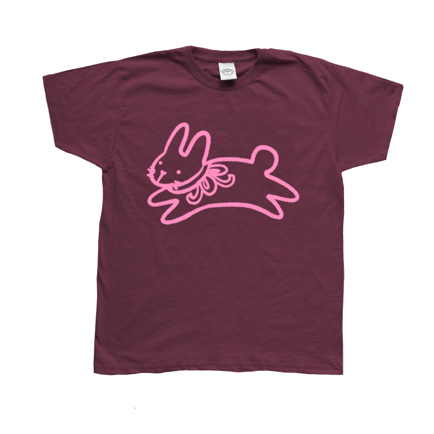 Bow bunny burgundy tee