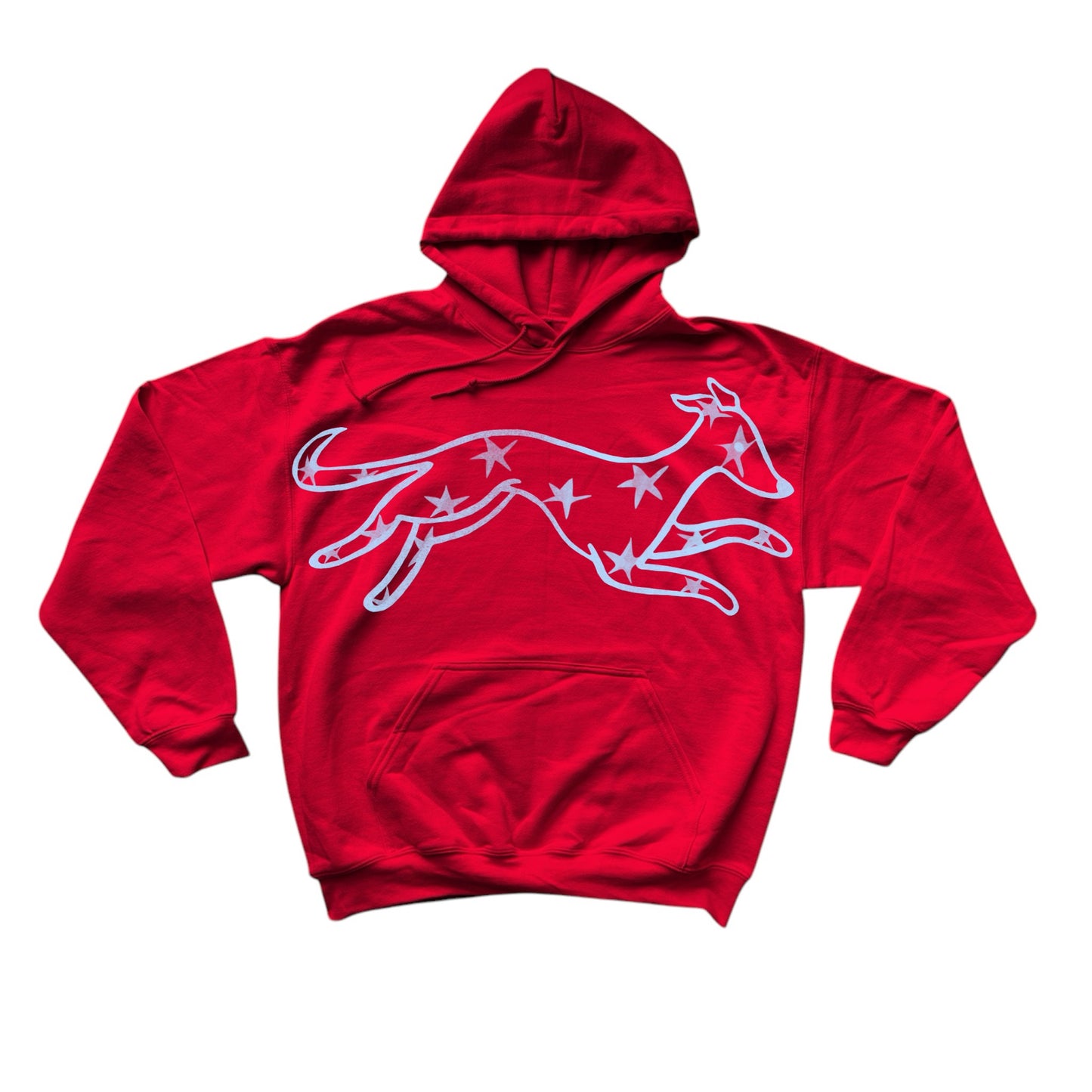 MEGA star dog red hoodie